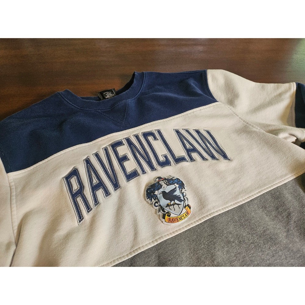 Universal Studios Harry Potter Ravenclaw Sweatshirt XL Blue Gray Embroidery